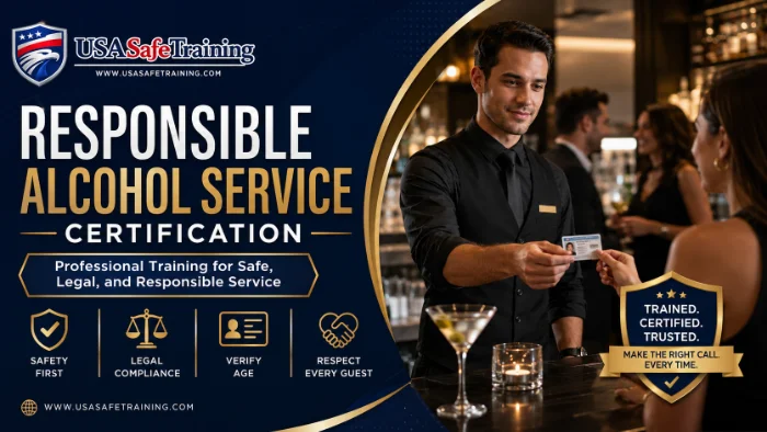 Responsible Alcohol Service Certification for Hospitality Professionals